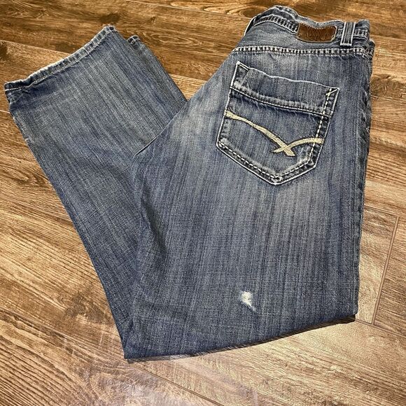 Buckle Other - Buckle BKE Seth Jeans Mens 33x31 Loose Fit Straight Leg Whiskered Distressed